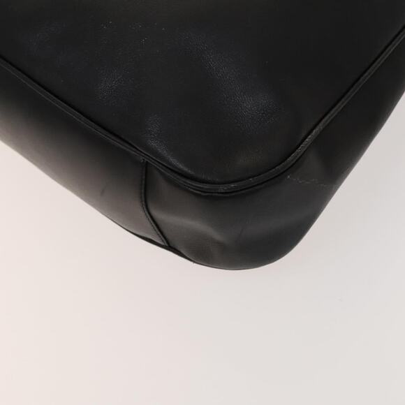 GUCCI Bamboo Hand Bag Leather Black Gold 001 001 - Picture 10 of 16